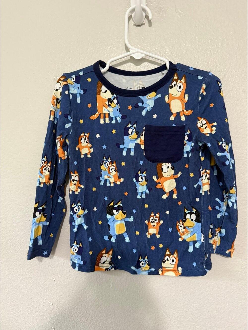 Little sleepies X Bluey OG pocket t shirt size 2t